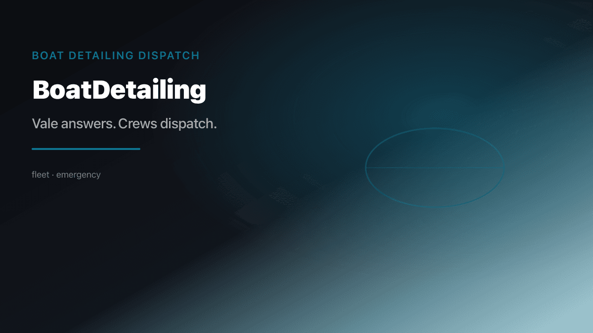 Boat Detailing Dispatch preview