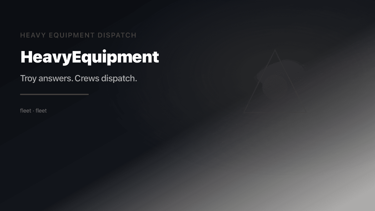 Heavy Equipment Dispatch preview
