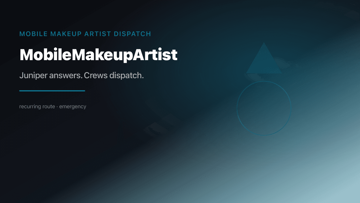 Mobile Makeup Artist Dispatch preview