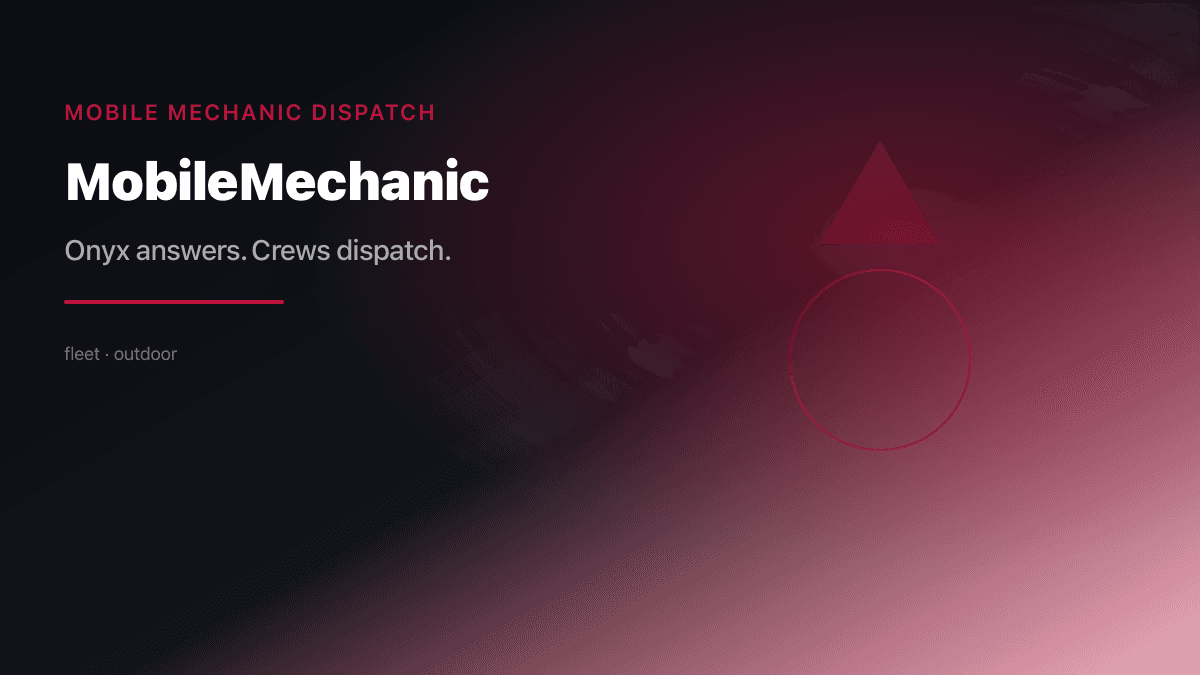 Mobile Mechanic Dispatch preview