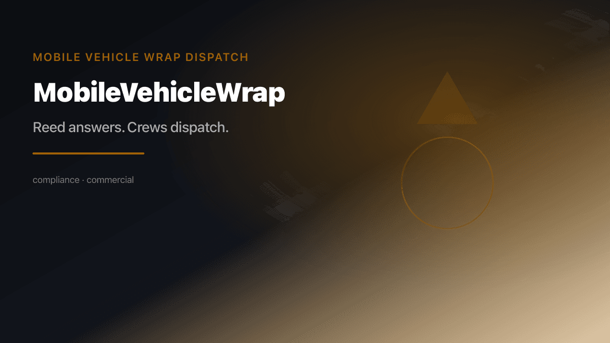 Mobile Vehicle Wrap Dispatch preview