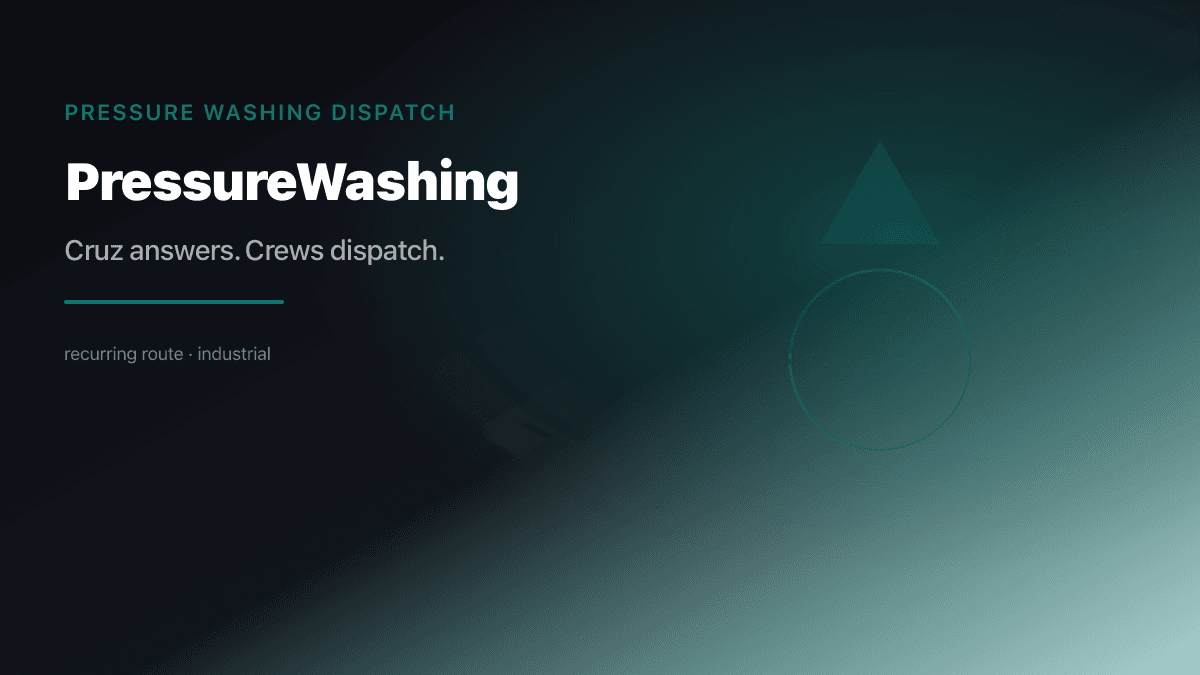 Pressure Washing Dispatch preview