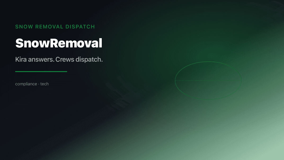 Snow Removal Dispatch preview