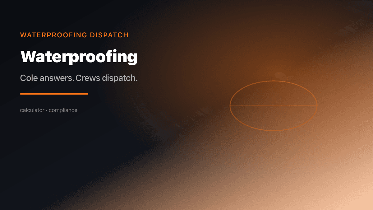Waterproofing Dispatch preview