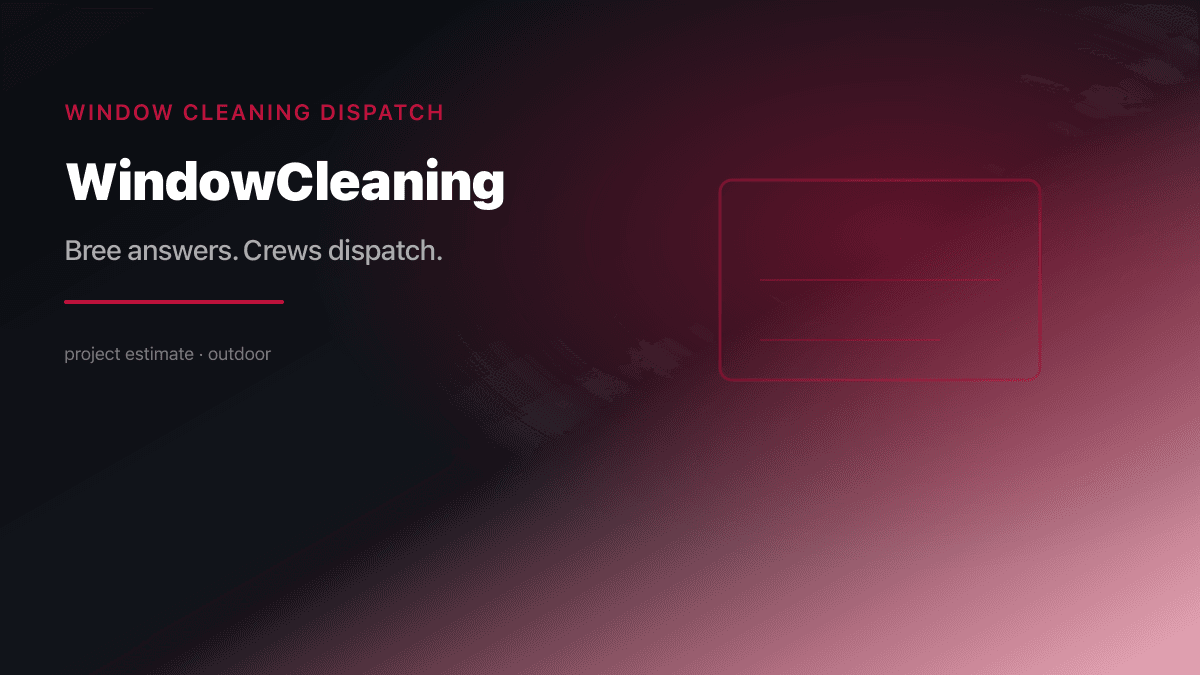 Window Cleaning Dispatch preview
